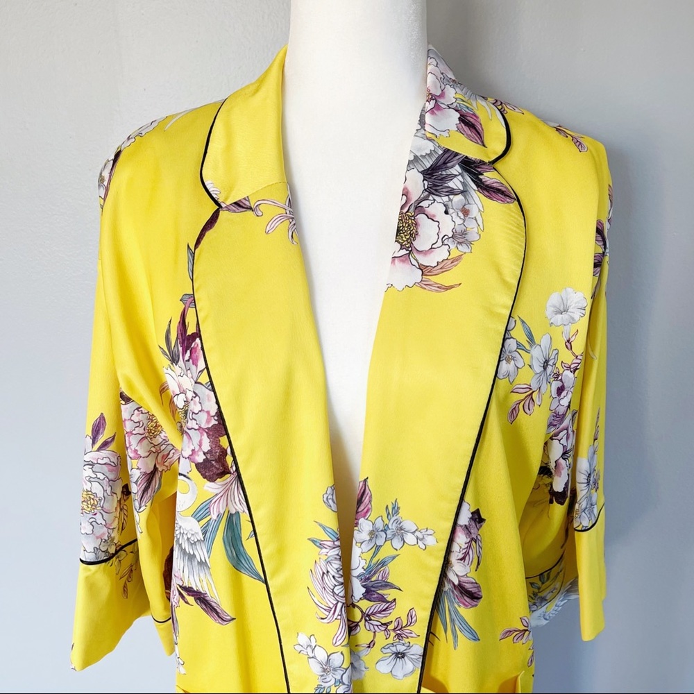 ‼️SOLD‼️TOPSHOP Heron Print Kimono Suit - Picture 6 of 16